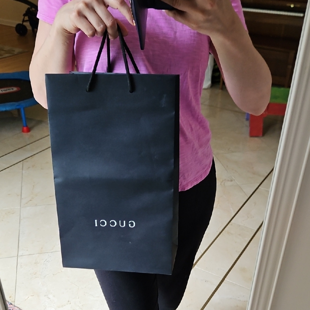Large Gucci Black Shopping Bag